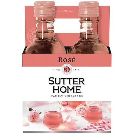 Sutter Home Rose 4-187ml Bottles