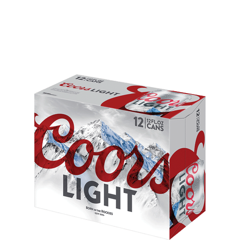 Coors Light Lager Beer, 12 Pack, 12 fl oz Cans, 4.2% ABV