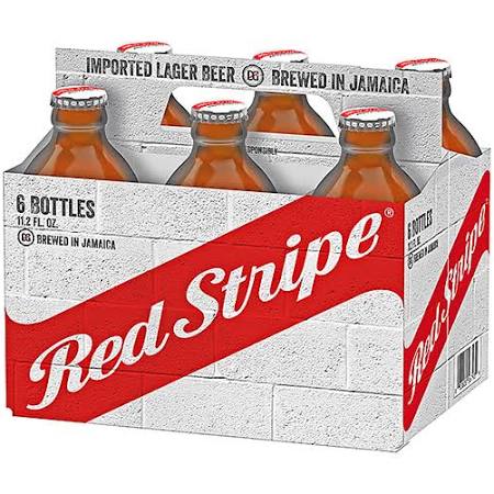 Red Stripe 6-12 fl oz bottle