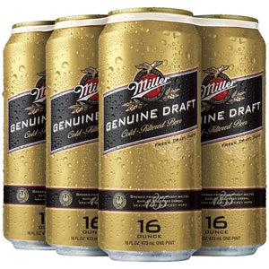 Miller Genuine Draft 6-16 fl oz cans