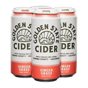 Golden State Cider Ginger Grass  4-16 fl oz can