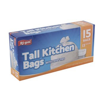 Ri-pac Tall Kitchen Bags 15 Bags