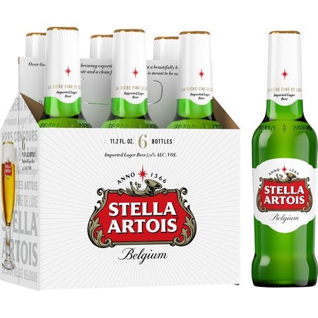 Stella Artois 6-12 fl oz bottles