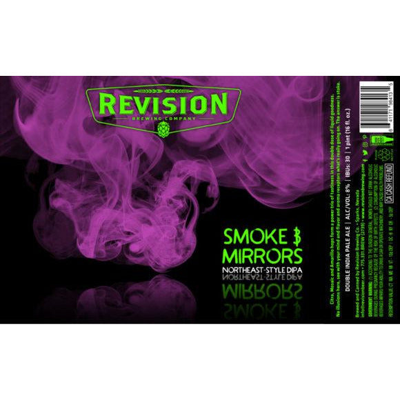 Smoke & Mirror Northeast Style IPA. Revision 16 fl oz can
