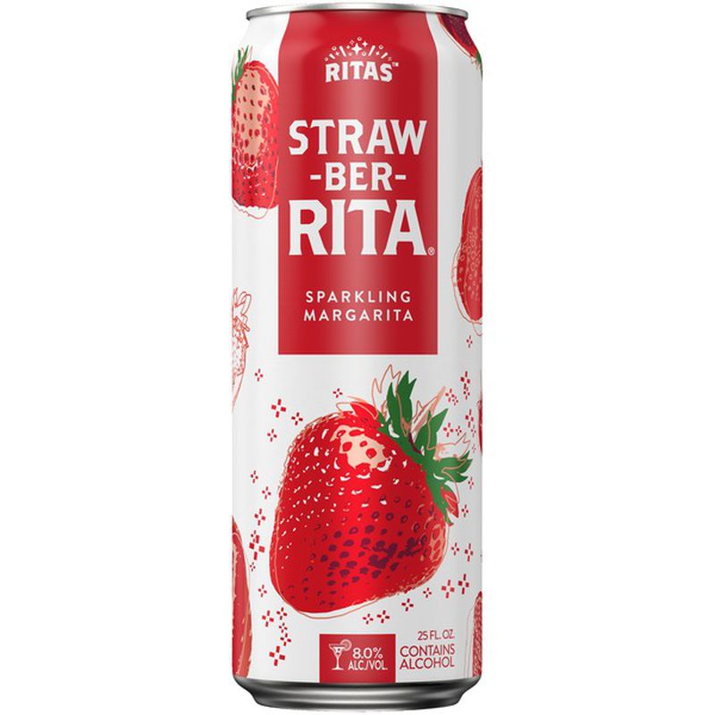 Ritas Strawber Rita Sparkling Margarita 25 fl oz can