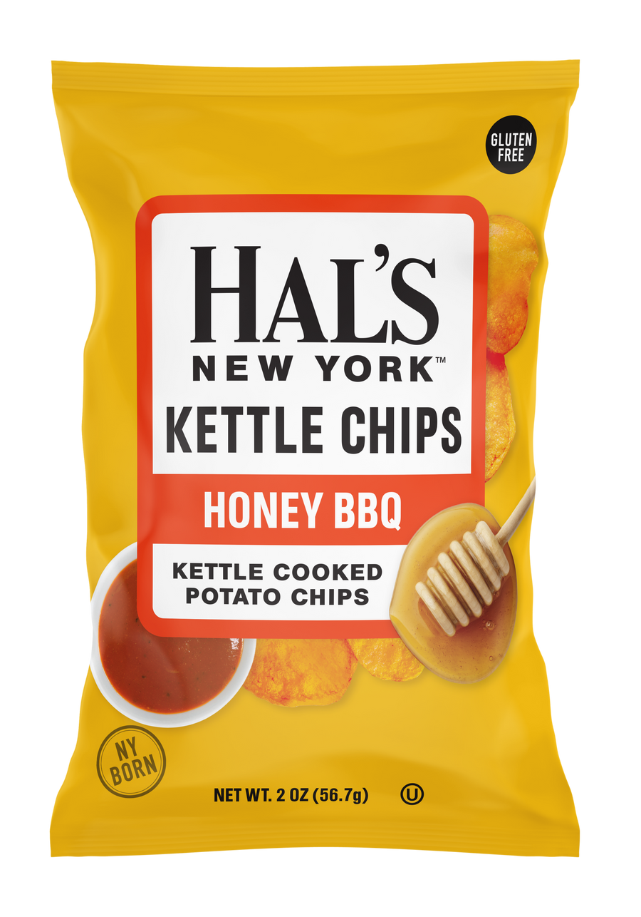 Hal's New York Kettle Chips Honey BBQ 2oz