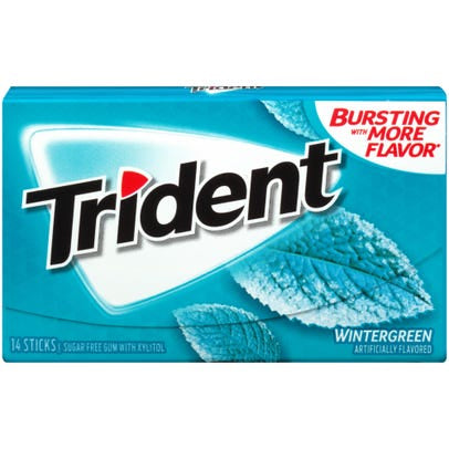 Trident Wintergreen 14 Stick Pack