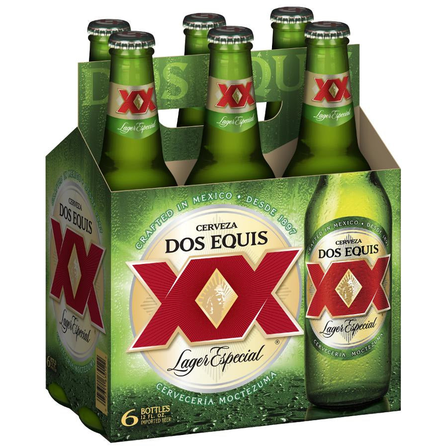 Cerveza Dos Equis XX Lager Especial 6-12 fl oz bottle