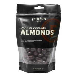 Dark Chocolate Almonds 10 oz.