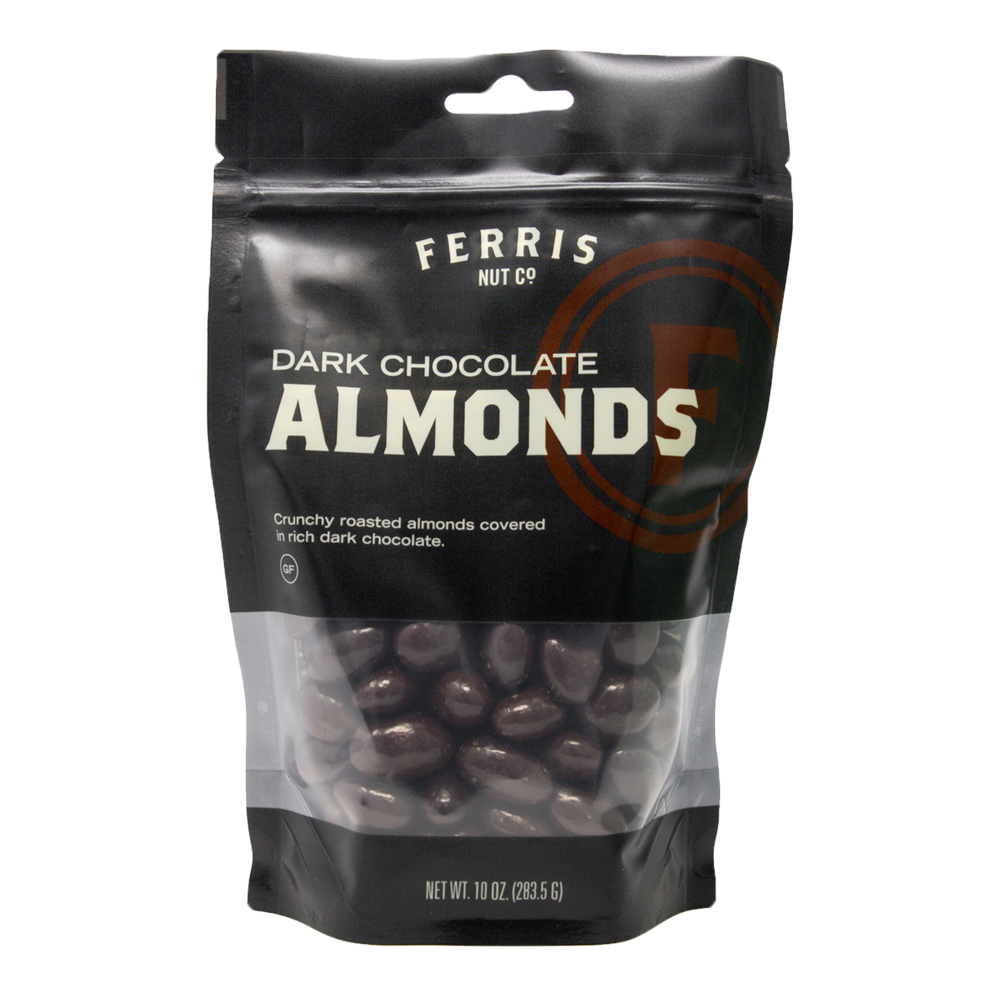Dark Chocolate Almonds 10 oz.
