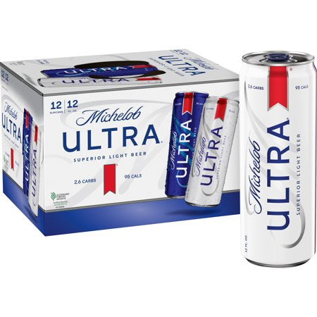 Michelob Ultra Beer, Superior Light, 12 Pack - 12 pack, 12 fl oz cans