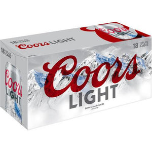 Coors Light 18-12 fl oz cans