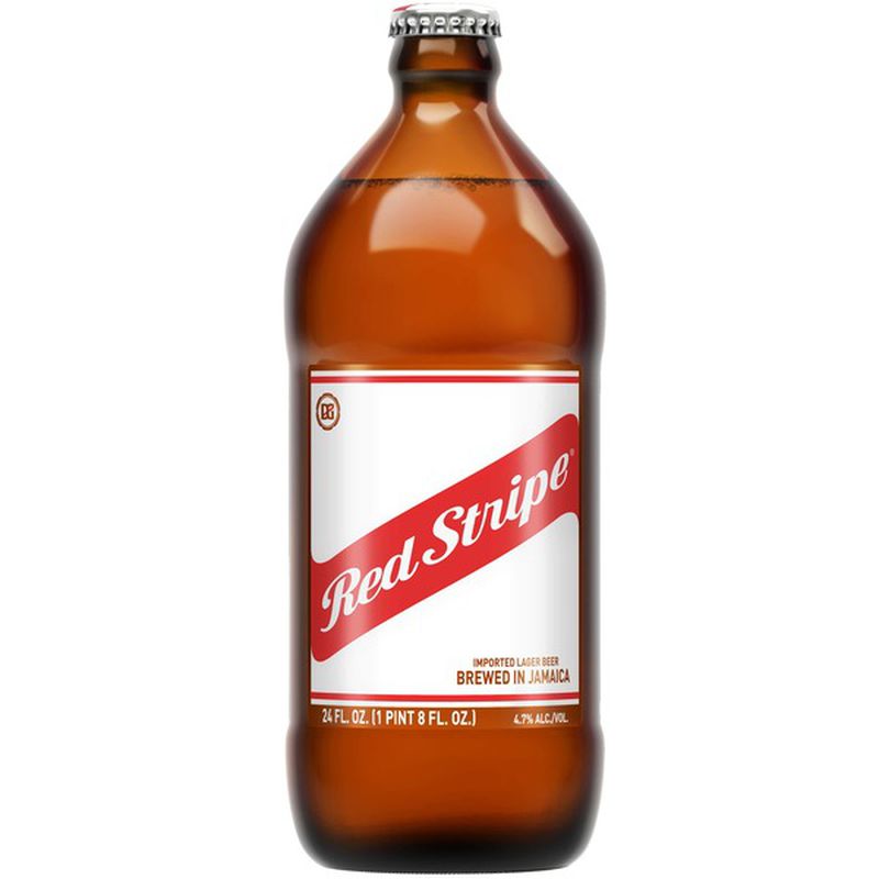 Red Stripe 24 fl oz bottle