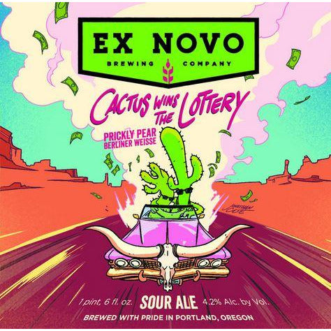 Ex Novo Brewing Company Cactus Wins The Lottery  Sour Ale 12 fl oz