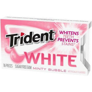 Trident White Minty Bubble 16 Pieces Pack
