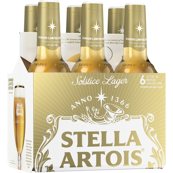 Stella Artois Solstice Lager 6-12 fl oz bottles