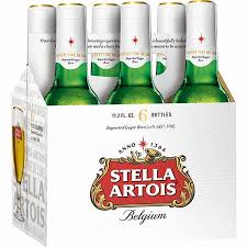 Stella Artois Lager 6-12 fl oz bottle