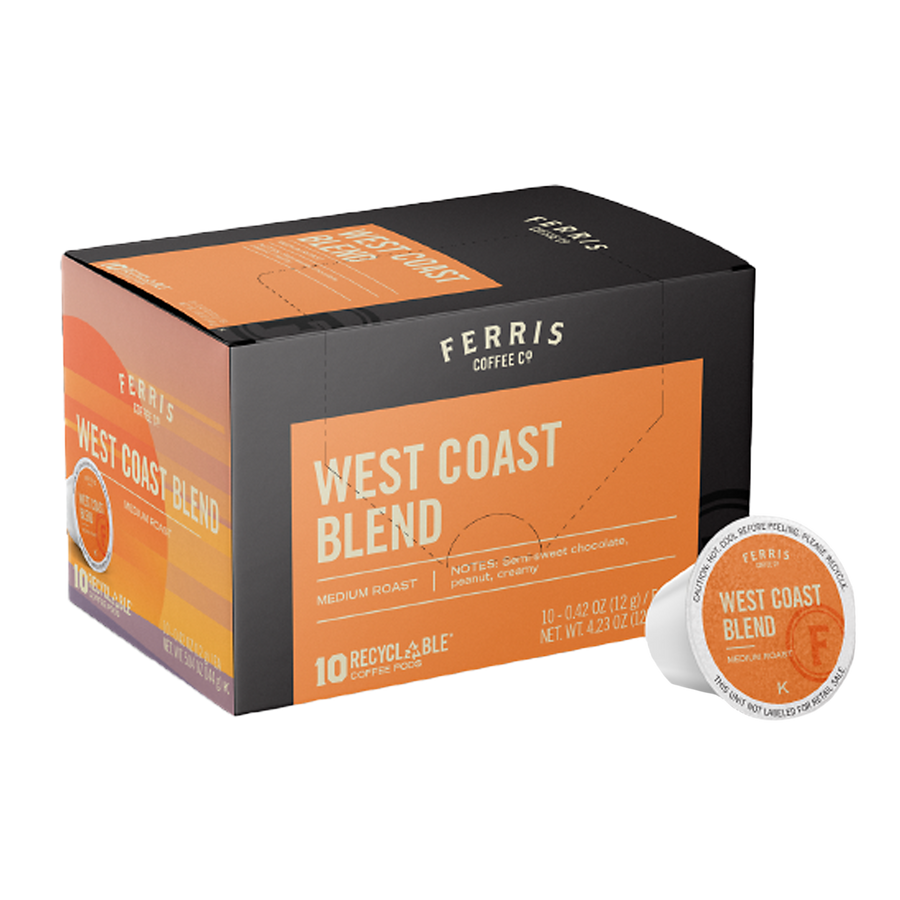 West Coast Blend Coffee Pods (10 count)