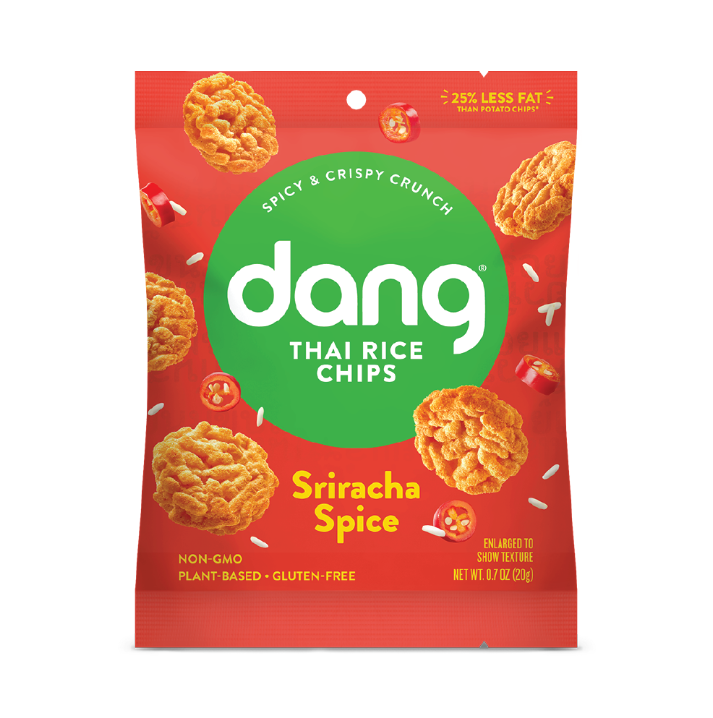 Dang Sriracha Spice Thai Rice Chips Single Serve 0.7oz (24ct