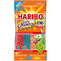 Haribo Sour Streamers Share Size 4.5 oz