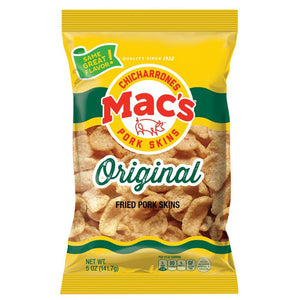 Mac's Pork Skins Originals Fried Pork Skins 5 oz