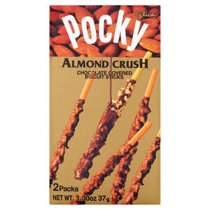 Almond Crush 2 Pack Chocolate Cream Covered Biscuit Sticks 1.45 oz
