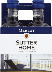 Sutter Home Merlot  4-187ml